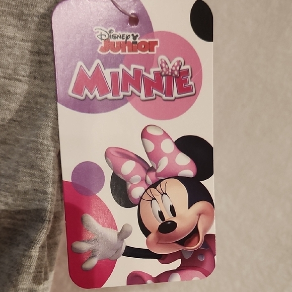 Disney New Minnie Mouse Girls Matching Set - Gray and Red - Picture 2 of 7